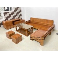 bàn ghế sofa gỗ sồi nga