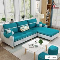 Bàn Ghế Sofa Phòng Khách Giá Rẻ Mã PK05, Sofa Chữ L Nhỏ Cho Căn Hộ Chung Cư