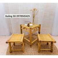 Bàn ghế tre giá rẻ / Bàn ghế tre mộc mạc phù hợp mọi không gian