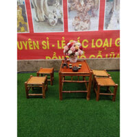 bàn ghế tre