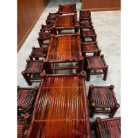 Bàn ghế tre(kt rộng 50 dài 70 cao 50)