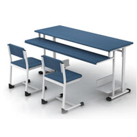 Bàn ghế vi tính phòng Tin học (1 bàn 2 ghế)