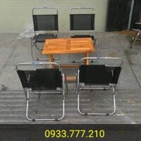 Bàn ghế xếp lưới thanh lý