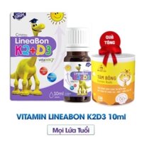 [Bán giá gốc] Vitamin D3K2 Lineabon tăng chiều cao cho bé chính hãng + quà tăm bông