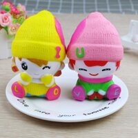 bán giá rẻ Combo 2 Squishy búp bê ILOVEYOU (14x9cm) / Hello Baby