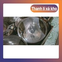 (bán giá sỉ) (hàng chính hãng) nồi inox 3 đáy goldsun dùng được các loại bếp(24cm)