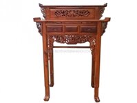 Bàn Gia Tiên Chạm Gỗ Cẩm Thị 2 Tầng 1m27 - BT215