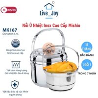 [Bán Giá Vốn Xin Đánh Giá Tốt 👍] Nồi Ủ Nhiệt Mishio 5.4L MK187 - Giữ Nóng Thức Ăn Trong Nhiều Giờ [live joy]