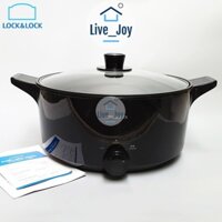 [Bán Giá Vốn Xin Đánh Giá Tốt 👍] Nồi điện đa năng Lock&Lock Versatile Hot Pot EJP546BLK 4L, 1000W – Màu đen [live joy]