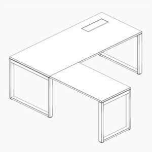 Bàn giám đốc chân sắt HGD08