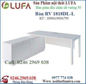 Bàn giám đốc chân sắt RV1818DL-L