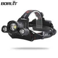 [Bán GIẢM GIÁ] BORUiT RJ-3000 LED Zoom Đèn pha 5 Mosdes 3000LM USB có thể sạc lại để cắm trại Câu cá săn bắn
