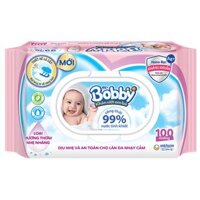 Bán Giấy ướt Bobby hồng 100 tờ