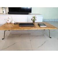 BÀN GỖ CAO SU TỰ NHIÊN NGỒI BỆT  CHÂN CAO 30CM