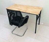 Bàn gỗ cao su xếp gọn Tundo thông minh, tiện lợi  - 60x120cm