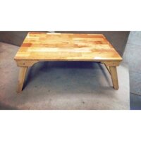 Bàn gỗ đa năng chân xếp 40x60cm, bàn trà chữ nhật sofa/cafe ngồi bệt gấp gọn gỗ tự nhiên đa năng