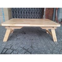 Bàn Gỗ Đa Năng Chân Xếp 40x60cm  Bàn trà chữ nhật sofa/cafe ngồi bệt gấp gọn gỗ tự nhiên đa nă