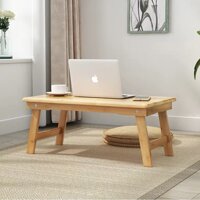 Bàn Gỗ Đa Năng Chân Xếp 40x60cm - Bàn trà chữ nhật sofacafe ngồi bệt gấp gọn gỗ tự nhiên đa năng