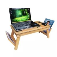 Bàn gỗ để laptop, Bàn gỗ gấp gọn - Bàn làm việc gấp gọn - Bàn học gấp gọn sinh viên