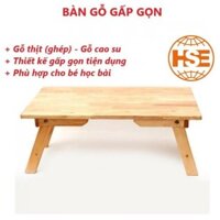 BÀN GỖ GẤP GỌN (60x40cm - Cao 26cm) Bàn tập viết cho bé làm bàn học xếp gọn gỗ tự nhiên - HSE