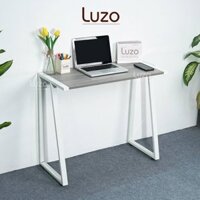 Bàn Gỗ Học Sinh Cao Cấp Bàn Học Làm Việc Sinh Viên 80cm Nhỏ Gọn Chân Sắt Chữ K  Luzo Home