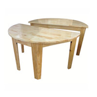 Bàn gỗ mầm non hình bán nguyệt cho bé NT1-013