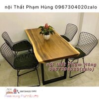 bàn gỗ me tây nguyên tấm dài 1m2 rộng 57cm dày 5cm