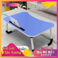 Bàn gỗ mini gấp gọn có khe để ipad
