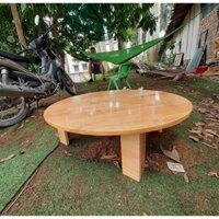 Bàn gỗ tròn 80 cm cao 30 cm ngồi bệt gỗ tự nhiên giá rẻ