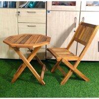 bàn gỗ xếp gọn ghế xếp gọn gỗ tràm tư nhiên