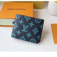 [Bản gốc chất lượng cao] Túi xách nam Louis Vuitton có hộp M82322 túi đựng thẻ kẹp ngắn LV ví dập nổi da bê