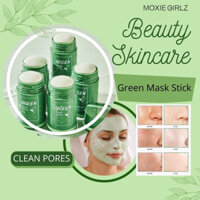 [Bản gốc chính thức] Mặt nạ trà xanh Stick Moxie Girlz Deep Clean Acne Blackhead Remover Clean Oil Control Dưỡng ẩm dưỡng ẩm