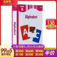 Bản gốc tiếng Anh Alphabet flash Kids Flash Cards học tiếng Anh Bảng chữ cái thẻ game thẻ giác ngộ 86 thẻ nhân vật nháy thẻ The Complete Book of hỗ trợ từ Sight Đồ chơi giáo dục