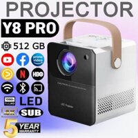 [BÁN HÀNG FLASH] Máy chiếu Android LENS Y8 PRO Mini 6500 Lumens HD 1080P 4K WiFi LED Projector.