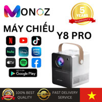 BÁN HÀNG FLASH] Máy chiếu Android Y8 PRO Mini 6500 Lumens HD 1080P 4K WiFi LED Projector.