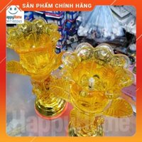 bán hàng sỉ lẻ (Hàng Loại 1) ĐÈN THỜ THUỶ TINH HOA SEN 1 BÔNG 30CM (1 Đôi) bán hàng uy tín