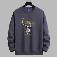 Bán Hàng Thương Hiệu Nam Áo Khoác Xuân Thu Lông Cừu Nam Thời Trang Áo Phông Màu Trơn Cổ Tròn Hip Hop Chui Đầu Nam Trang Phục