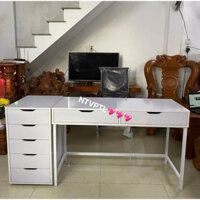 Bàn Học, Bàn Làm Việc IKEA 2 Ngăn Kéo + Tủ IKEA ( hình thật )