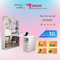 Bàn Học Bằng Gỗ MDF Thiết Kế Liền Giá SMLIFE Dyson
