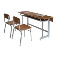 BÀN HỌC CHO 2 BÉ - BÀN HỌC ĐÔI CHO TRẺ EM TRƯỜNG HỌC HÒA PHÁT ĐẸP BHS102B