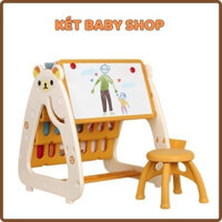 Bàn Học Cho Bé Đa Năng KETBABYSHOP Kèm Ghế Tích Hợp Bảng Vẽ Và Giá Sách Cao Cấp Phát Triển Tư Duy Cho Bé