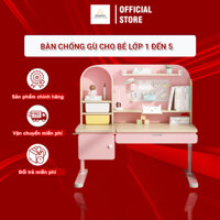 Bàn Học Cho Bé Tiểu Học Hanydecor - Bàn Chống Gù Cho Bé Lớp 1 Đến 5 Điều Chỉnh Góc Nghiêng Tiện Lợi S612