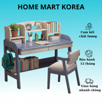 Bàn học chống gù cho bé  gỗ cao su tự nhiên- HOME MART KOREA