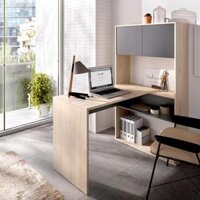 Bàn Học Chữ L Có Giá Sách Dieter