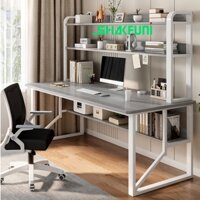 Bàn học có giá sách chữ U hình dài SHAKFUNI kích thước 120x60cm SH-B11