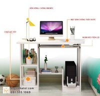 BÀN HỌC CÓ NGĂN BÀN PHÍM - MÀU TRẮNG