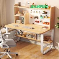 Bàn học dài chữ U cao có lỗ SHARAHOM kích thước mặt bàn 1200x60x75cm SH-B05