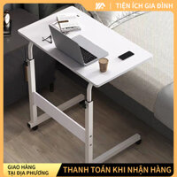 Bàn Học Để Cạnh Giường Màu Sắc Hiện Đại Chỉnh Được Chiều Cao Có Bánh Xe Cho Học Sinh Sinh Viên