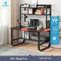 Bàn học để máy tính chân uốn cong cách điệu thiết kế mới lạ, Bàn gỗ lắp ghép mdf kích thước lớn mẫu mới nhất hiện nay