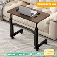 Bàn Học Di Động Thông Minh Bàn nâng hạ chiều cao có bộ bánh xe di chuyển, Bàn Để Laptop Điều Chỉnh Kích Thước